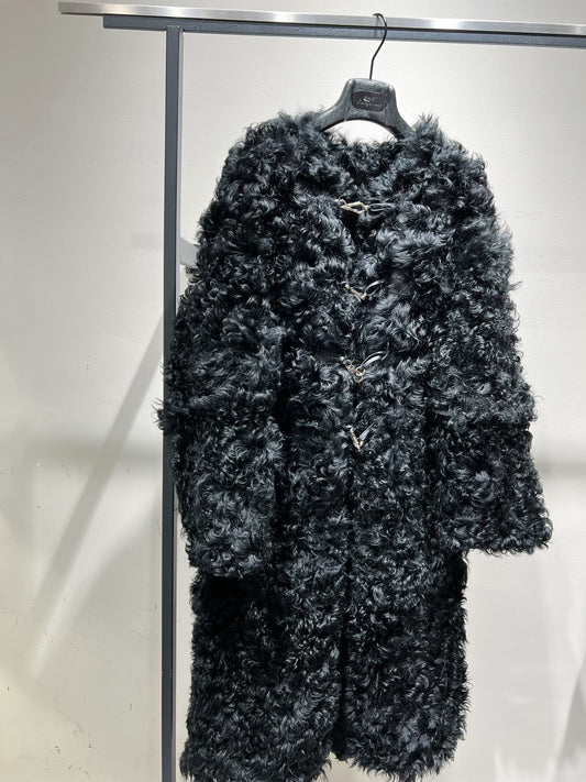 Long shearling coat